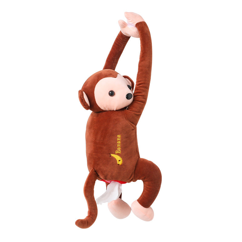 Creative & Cute Pipi Monkey Paper Towel Pumping Box, Car and Bathroom