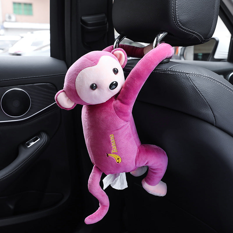 Creative & Cute Pipi Monkey Paper Towel Pumping Box, Car and Bathroom