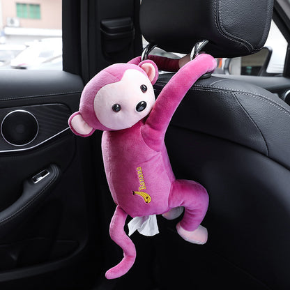 Creative & Cute Pipi Monkey Paper Towel Pumping Box, Car and Bathroom
