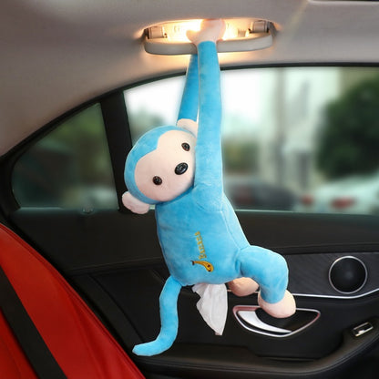Creative & Cute Pipi Monkey Paper Towel Pumping Box, Car and Bathroom