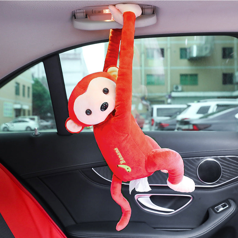 Creative & Cute Pipi Monkey Paper Towel Pumping Box, Car and Bathroom
