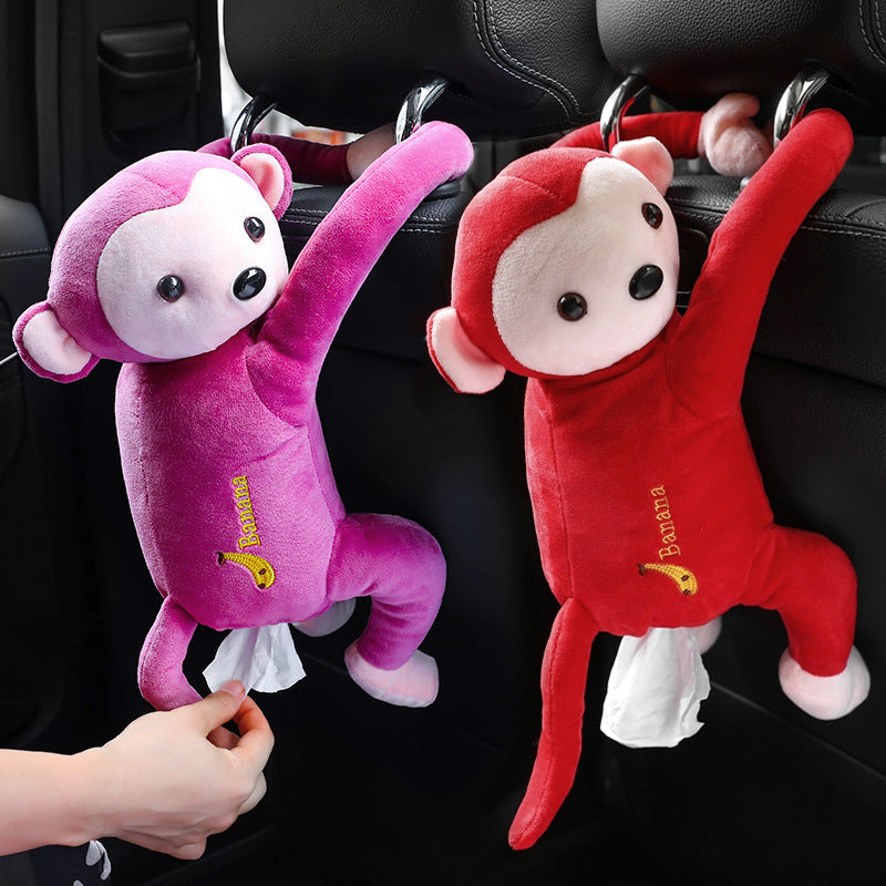 Creative & Cute Pipi Monkey Paper Towel Pumping Box, Car and Bathroom