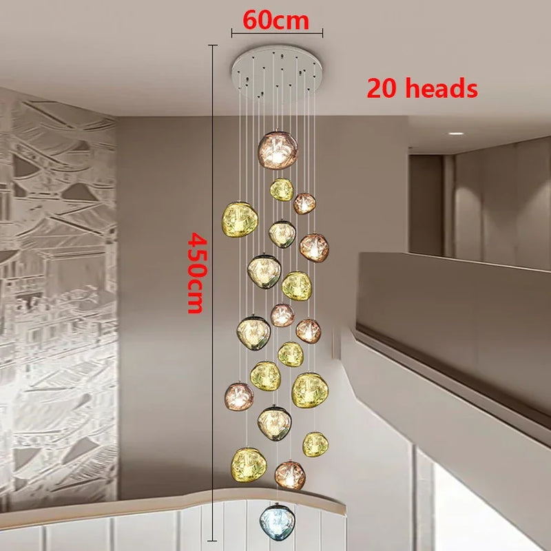 Modern Home Decor Light Lamps For staircase /Chandeliers for Living Room Hanging Light Indoor Lighting