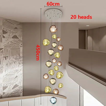 Modern Home Decor Light Lamps For staircase /Chandeliers for Living Room Hanging Light Indoor Lighting