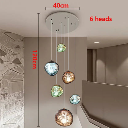 Modern Home Decor Light Lamps For staircase /Chandeliers for Living Room Hanging Light Indoor Lighting