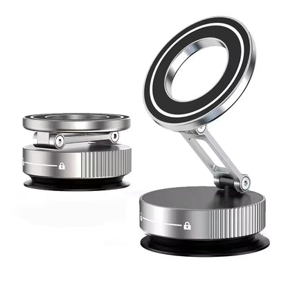 New Super Strong Magnetic Phone Holder Foldable Design 360° Adjustable Vacuum Car Mount for Car Desk Bathroom Holder 2026