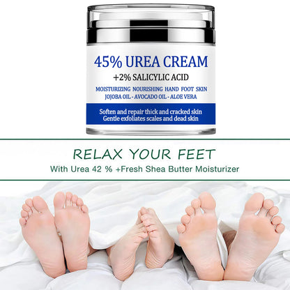 Urea Cream 42%, Foot Cream for Dry Cracked Heels, Moisturizing & Exfoliating Foot Cream 