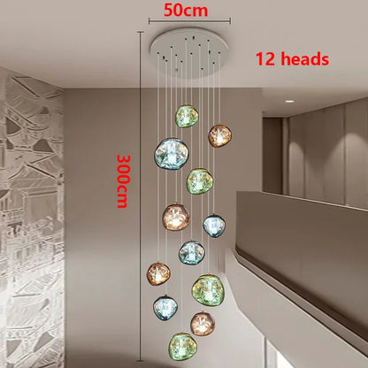 Modern Home Decor Light Lamps For staircase /Chandeliers for Living Room Hanging Light Indoor Lighting