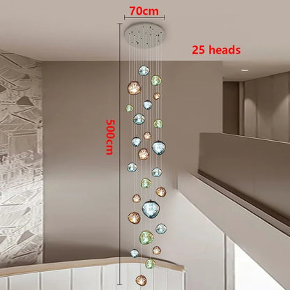 Modern Home Decor Light Lamps For staircase /Chandeliers for Living Room Hanging Light Indoor Lighting