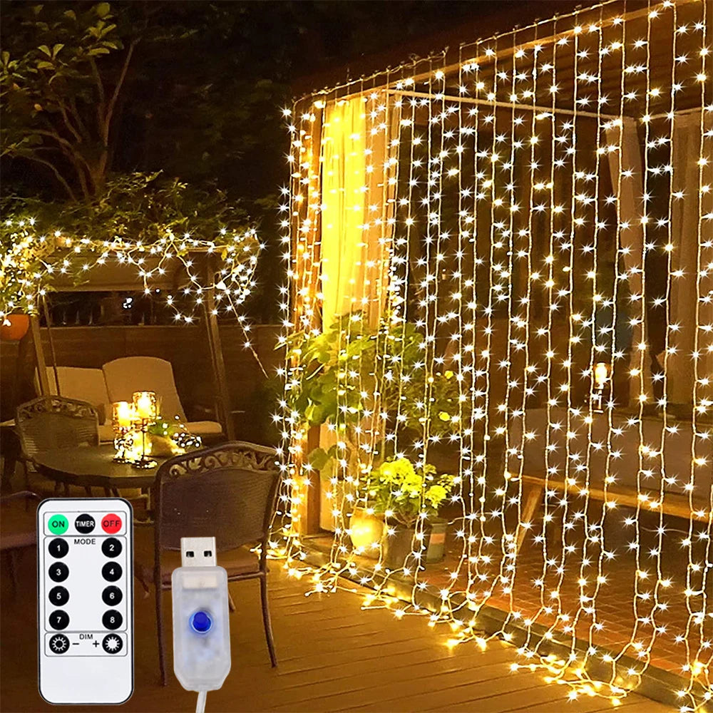 New String Lights Curtain Light 2026  Fairy Lights Garden Lights 