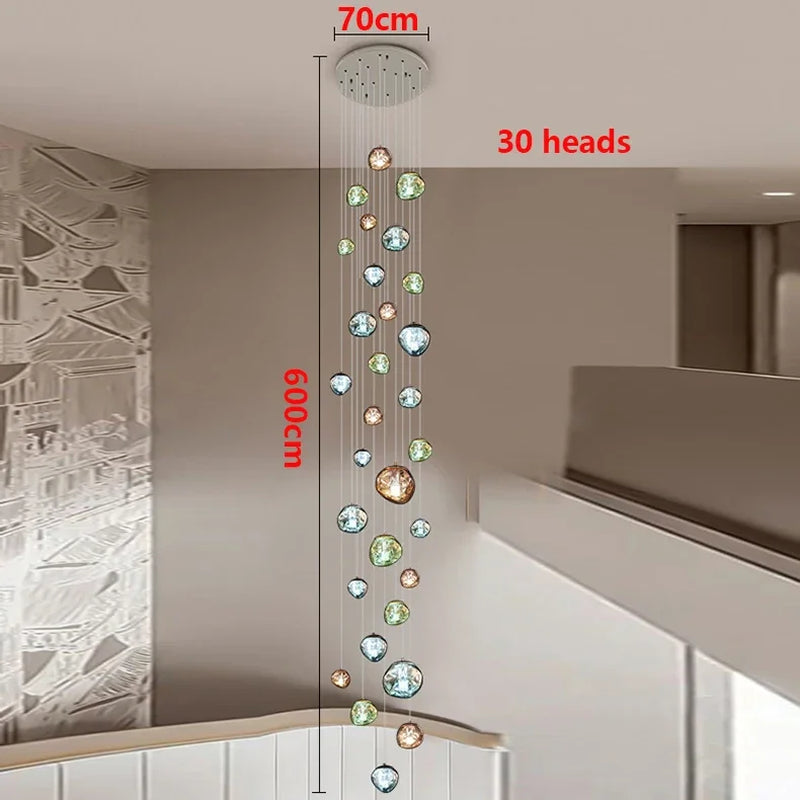 Modern Home Decor Light Lamps For staircase /Chandeliers for Living Room Hanging Light Indoor Lighting