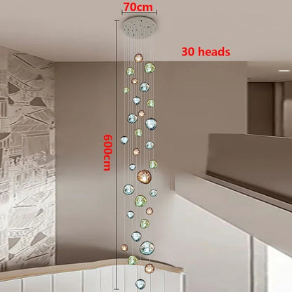 Modern Home Decor Light Lamps For staircase /Chandeliers for Living Room Hanging Light Indoor Lighting