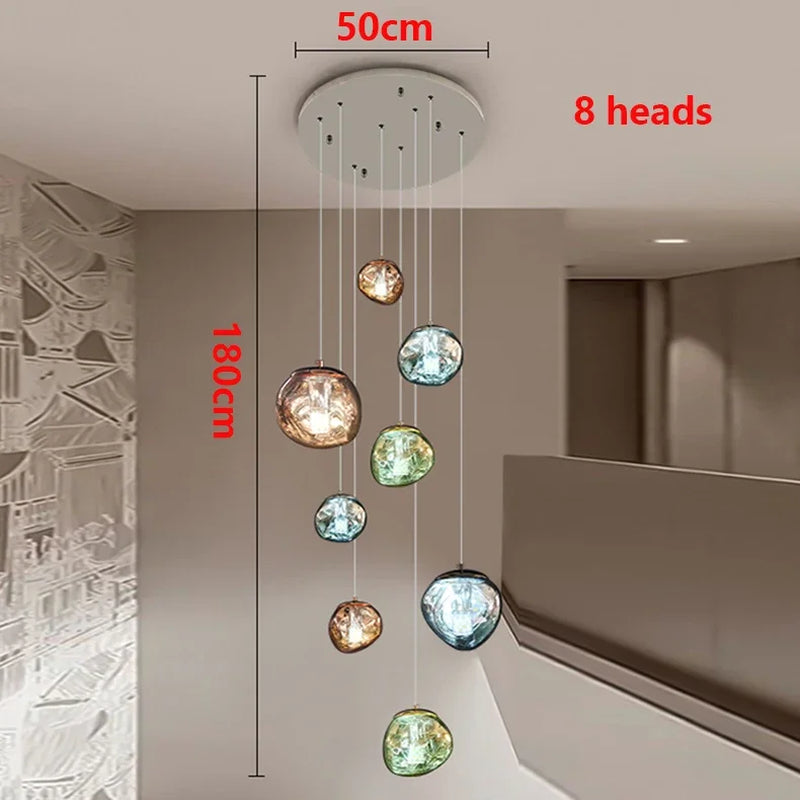 Modern Home Decor Light Lamps For staircase /Chandeliers for Living Room Hanging Light Indoor Lighting
