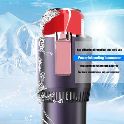 12V Smart Cooling & Heating Car Cup with Temp Display 2 in 1 Electric Coffee Milk Warmer Cooler Beverage Mug Holder