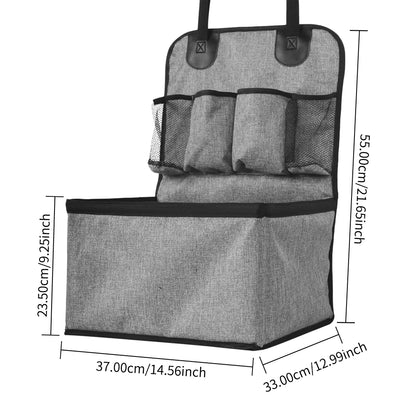 Pawfect Pet Car Booster Seat - Secure & Comfortable Ride for Small to Medium Dogs/Cats  with Handy Storage Pockets