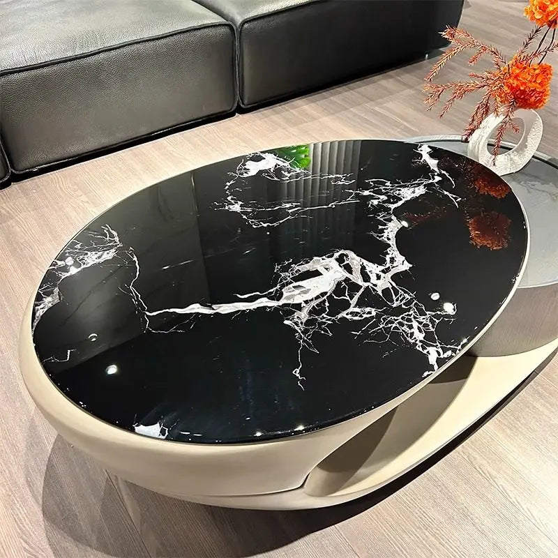 Italian Luxury Coffee Table Decoration Modern Clear Minimalist Coffee Table Unique Aesthetic Mesa Auxiliar Postmodern Furniture