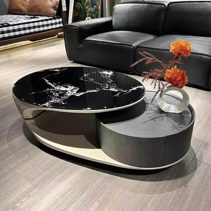 Italian Luxury Coffee Table Decoration Modern Clear Minimalist Coffee Table Unique Aesthetic Mesa Auxiliar Postmodern Furniture