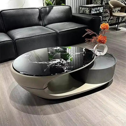 Italian Luxury Coffee Table Decoration Modern Clear Minimalist Coffee Table Unique Aesthetic Mesa Auxiliar Postmodern Furniture