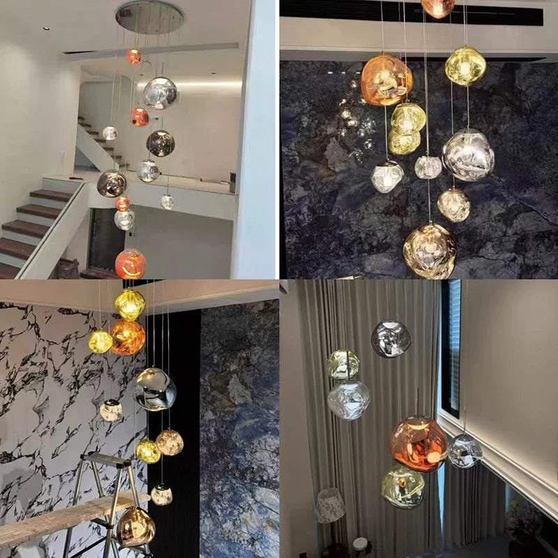 Modern Home Decor Light Lamps For staircase /Chandeliers for Living Room Hanging Light Indoor Lighting