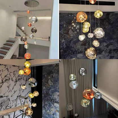 Modern Home Decor Light Lamps For staircase /Chandeliers for Living Room Hanging Light Indoor Lighting