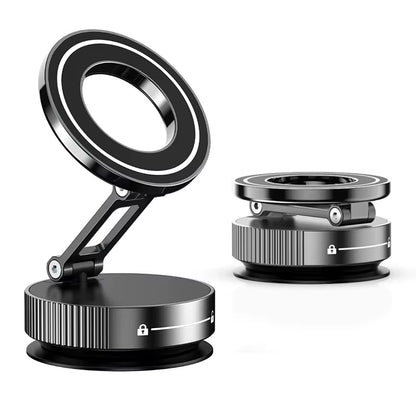 New Super Strong Magnetic Phone Holder Foldable Design 360° Adjustable Vacuum Car Mount for Car Desk Bathroom Holder 2026