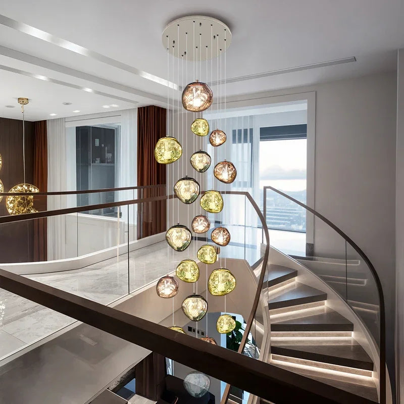 Modern Home Decor Light Lamps For staircase /Chandeliers for Living Room Hanging Light Indoor Lighting