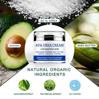 Urea Cream 42%, Foot Cream for Dry Cracked Heels, Moisturizing & Exfoliating Foot Cream 