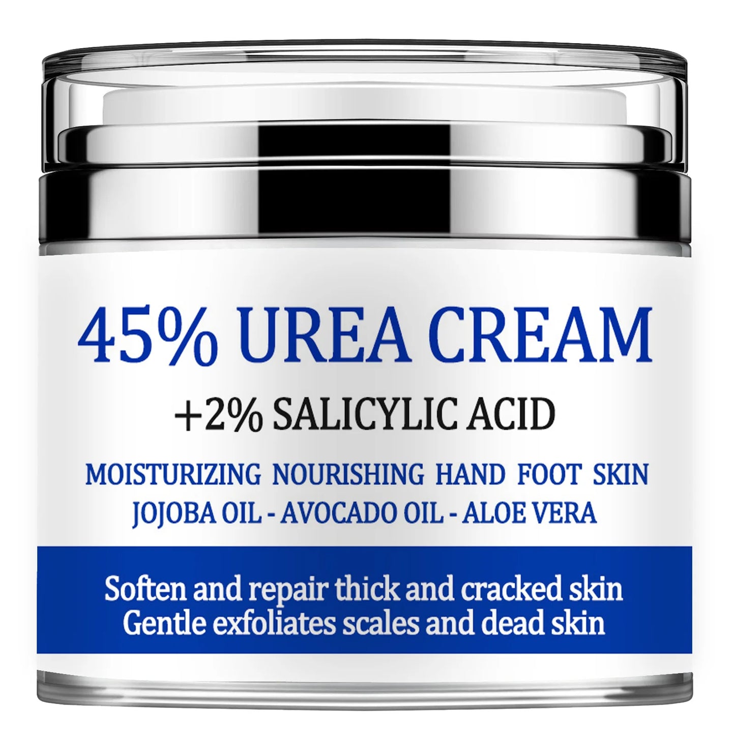 Urea Cream 42%, Foot Cream for Dry Cracked Heels, Moisturizing & Exfoliating Foot Cream 