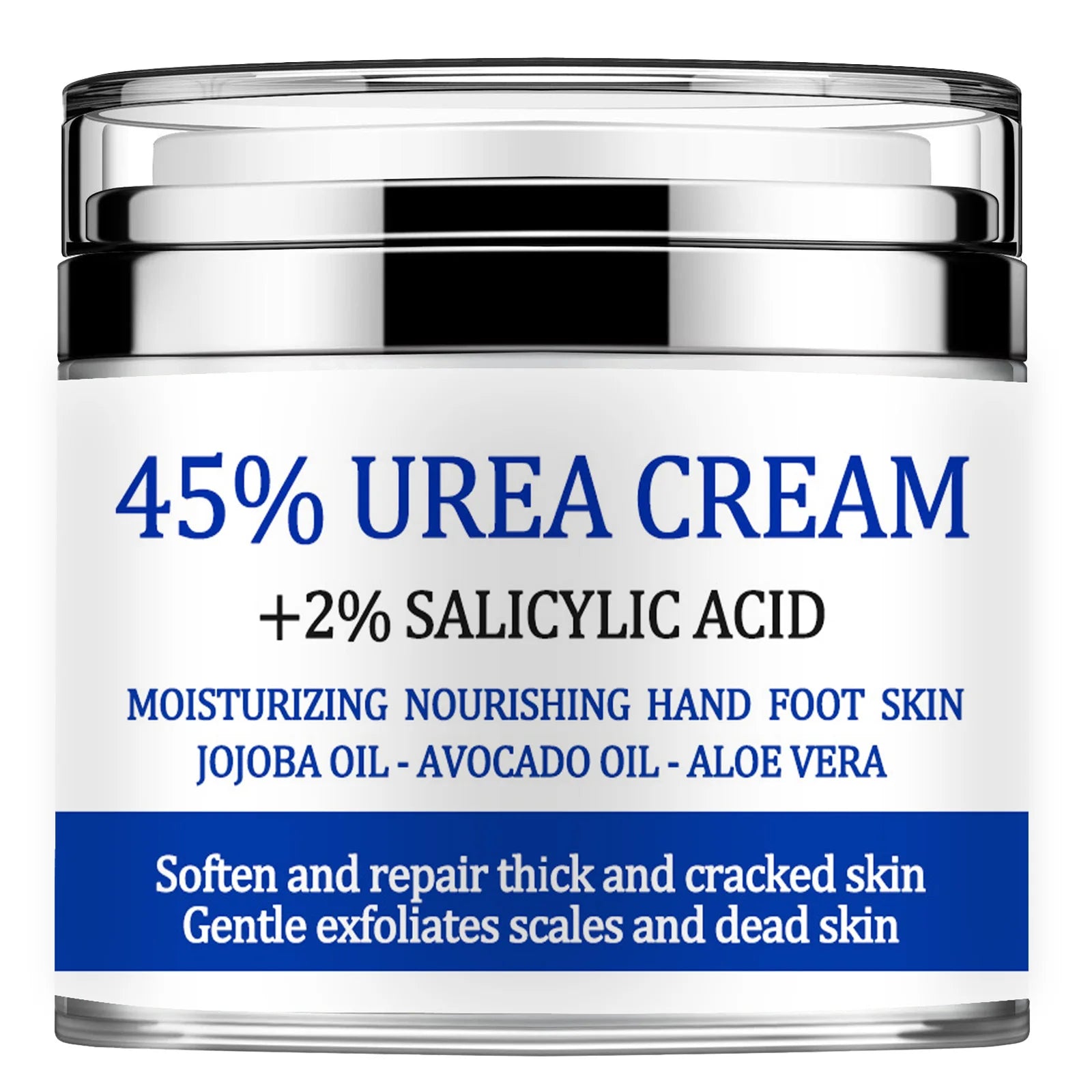 Urea Cream 42%, Foot Cream for Dry Cracked Heels, Moisturizing & Exfoliating Foot Cream 